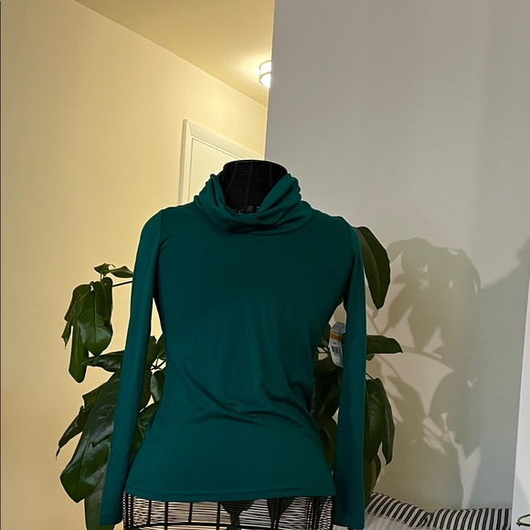 Kim Rogers Sweaters - Kim Rogers Teal Cowl Neck Long-Sleeve Sweater